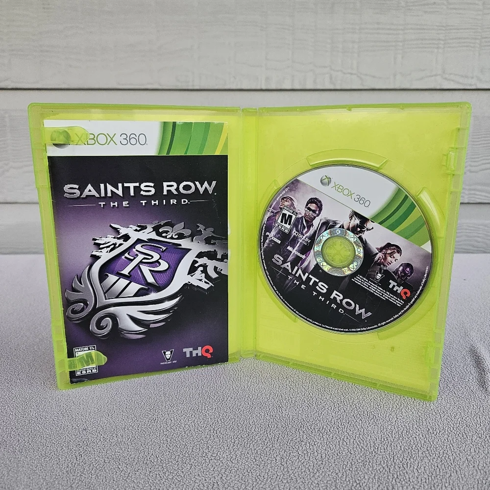 Xbox 360 Saints Row: The Third Microsoft 2011 Complete Manual